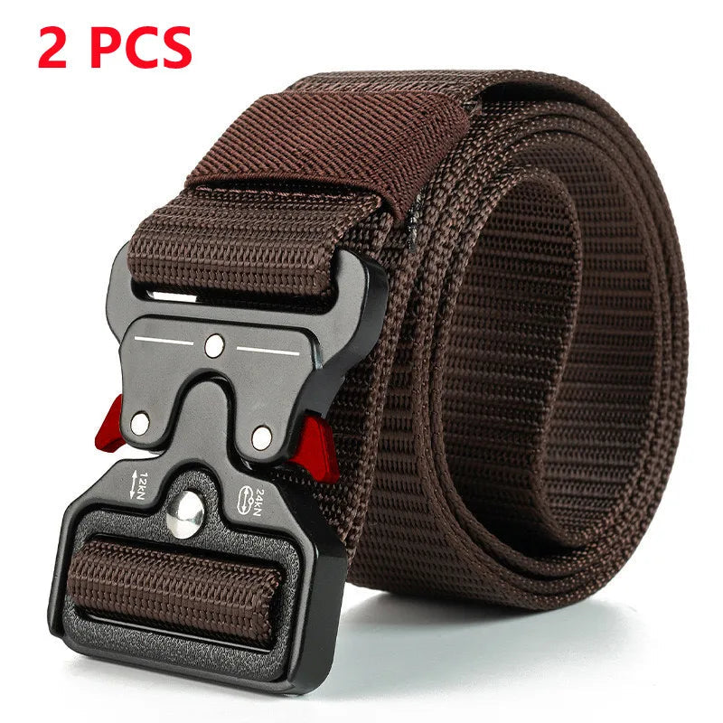Genuine Tactical Belt Quick Release Outdoor Military Belt Soft Real Nylon Sports Accessories Men And Women Black Belt Quick Pick Grocers